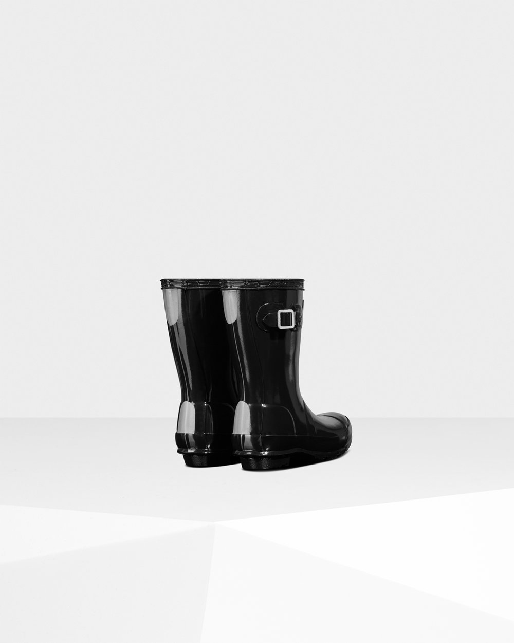 Kids Hunter Original Little Gloss | Rain Boots Black | NZ-24319-GAYW